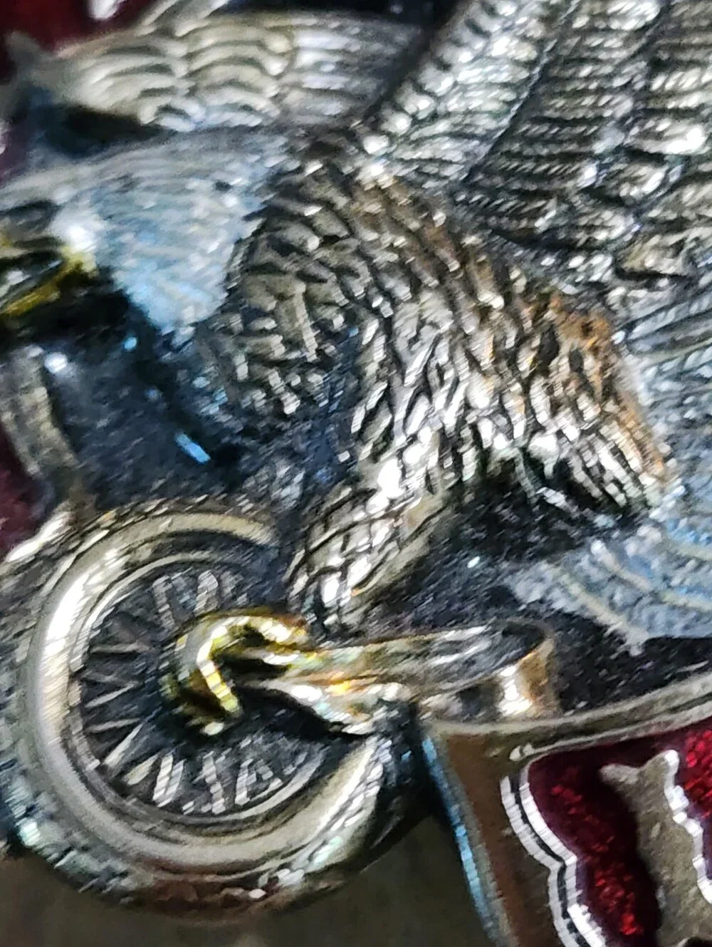 The Great American Buckle Company 1982 Ride To Live-Live To Ride Belt Buckle USA